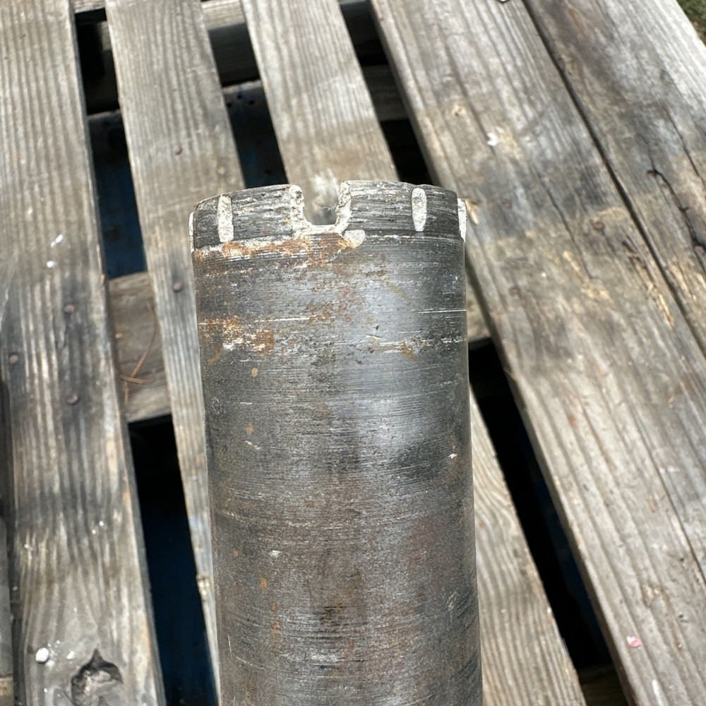 Diamond Wet Core Drill Bit 2” x 14" Diamond Wet Core Bit 1/4" left on teeth