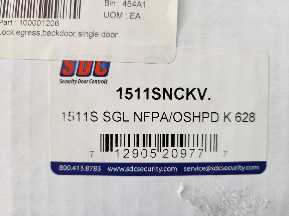 SDC 1511S Series Exit Check W/ Integrated Delayed Electromagnetic Lock 1650 lbs