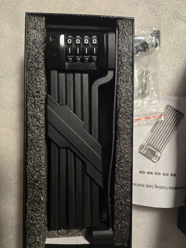 Auto Care Heavy Duty Folding Bicycle lock