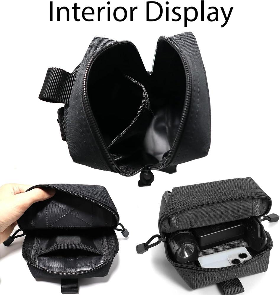 2 Pack Tactical Molle Pouches Small Molle Utility Pouch Small Tactical Accessory