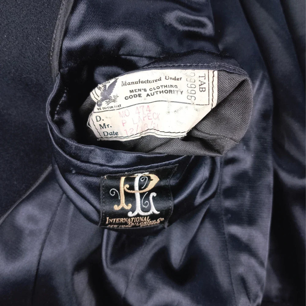 US Made 1934 Wool Chesterfield Coat