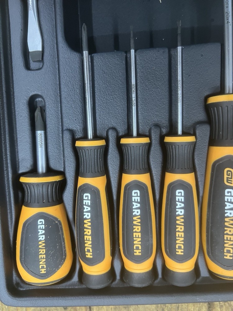 20 Pcs GearWrench Master Dual Material Multi-Purpose Screwdriver Set