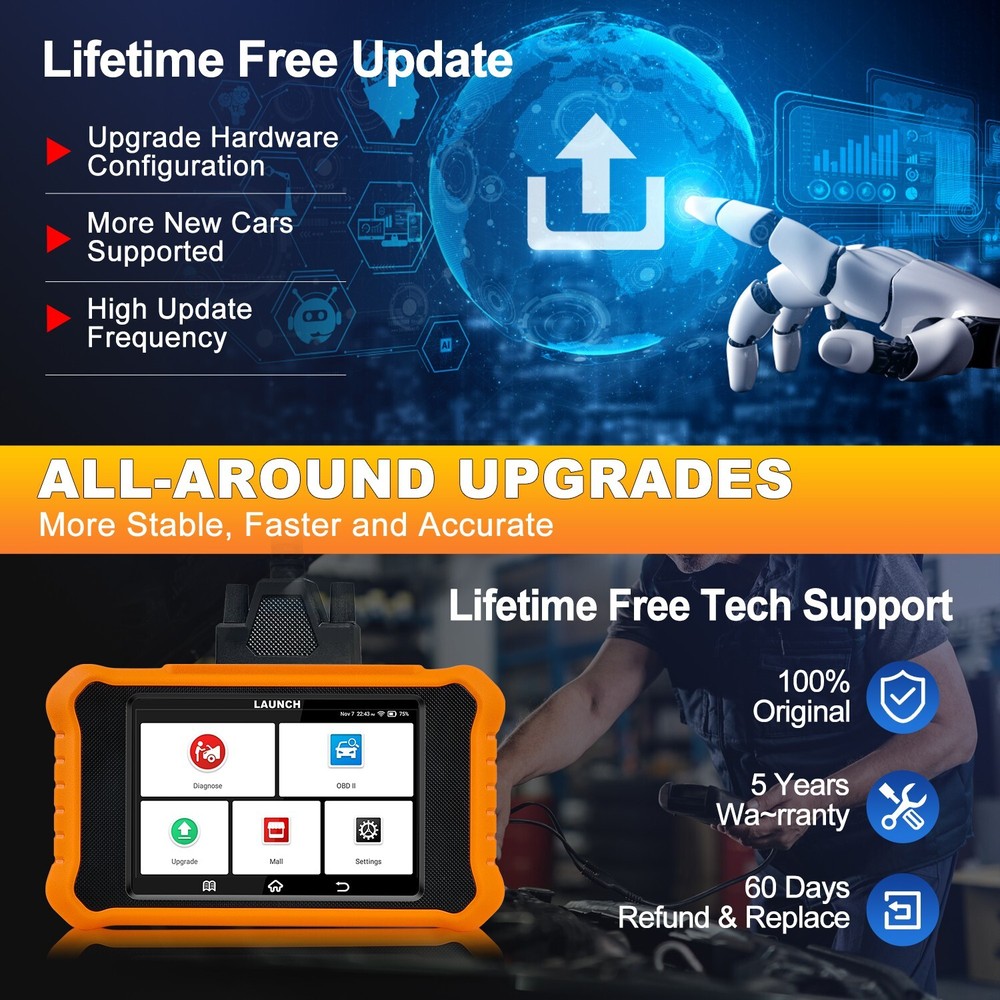 LAUNCH X431 Elite 2.0 for GM Diagnostic Tool Scanner ECU Coding K-y Pr- gramming
