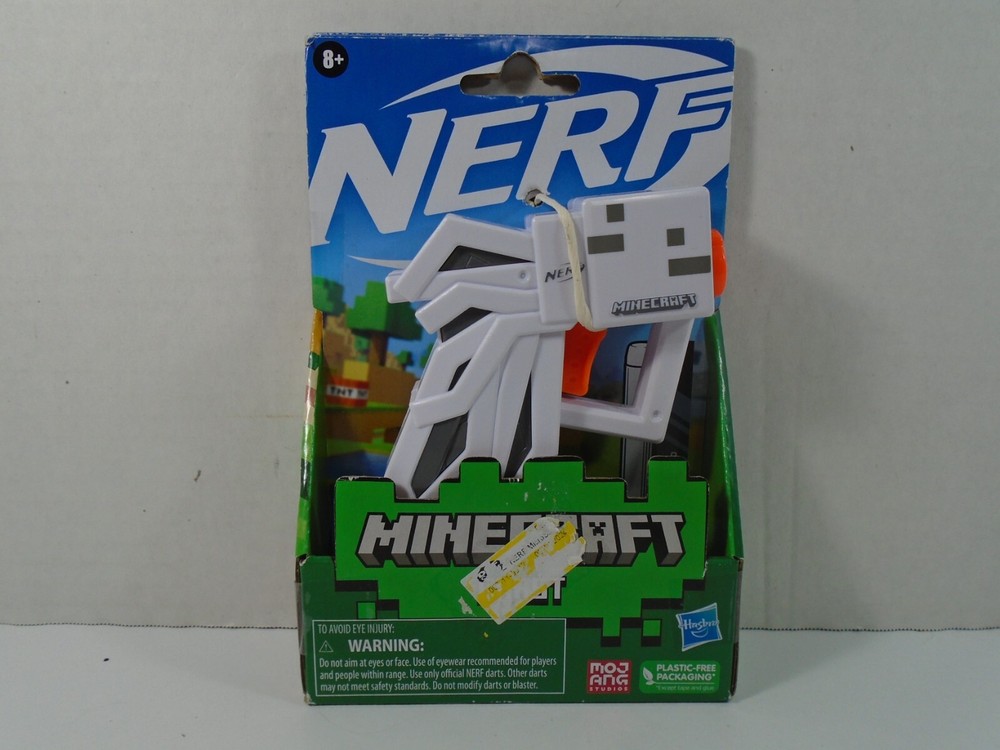 2021 HASBRO--MINECRAFT GHAST--NERF MICROSHOTS GUN (NEW)