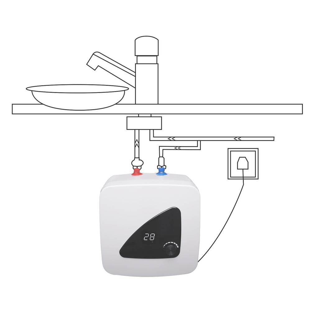 15L Electric Instant Hot Water Heater Under Sink Mini Small Water Tank 1500W