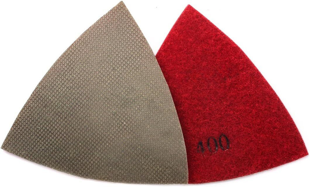 4Pcs Diamond Triangular Sanding Pads for Oscillating Tools
