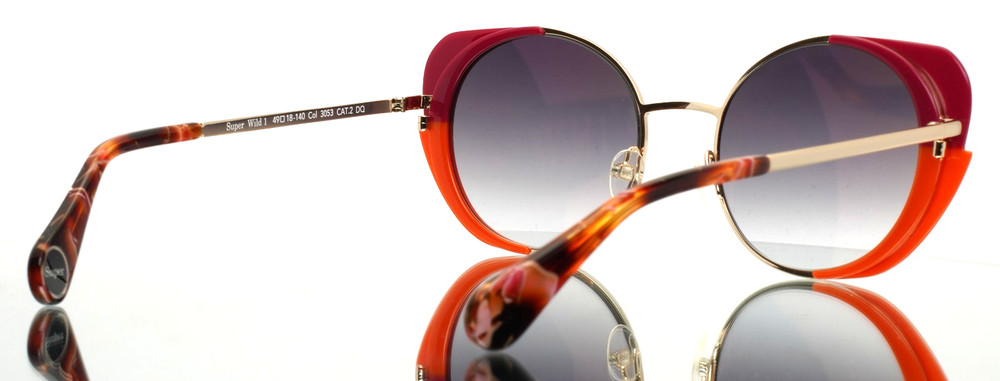 WOOW Super Wild 1 3053 Solid Raspberry Womens Gradient Sunglasses 49-18-140