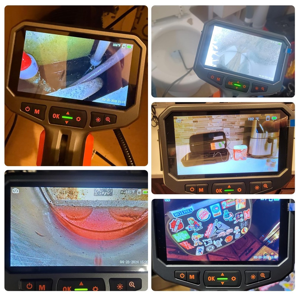 Teslong Two Way Articulating Borescope with Light Industrial Endoscope