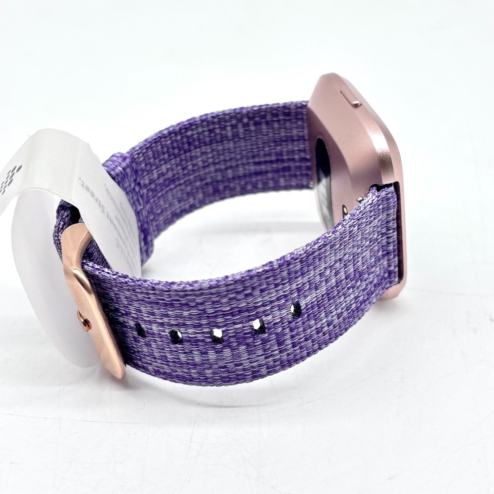 Fitbit Versa Special Edition Lavender Smartwatch w/ Interchangeable Bands FB504