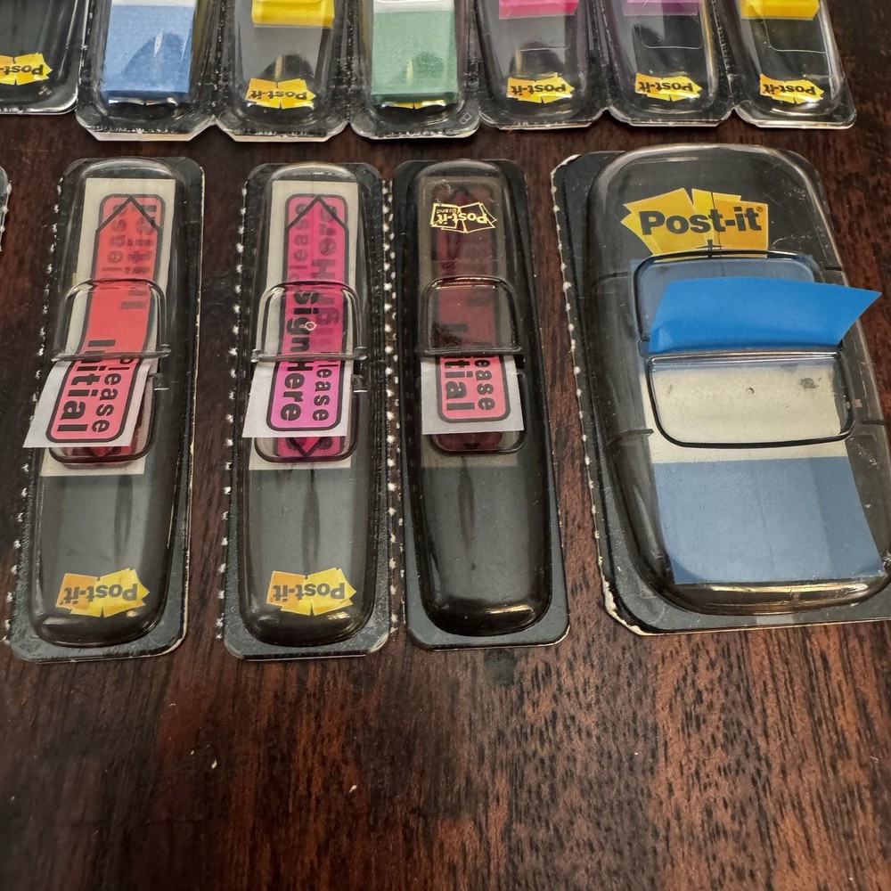 3M Post-it Large Mixed Lot Post-It Tabs "Sign Here" Notary Pop Up Flags