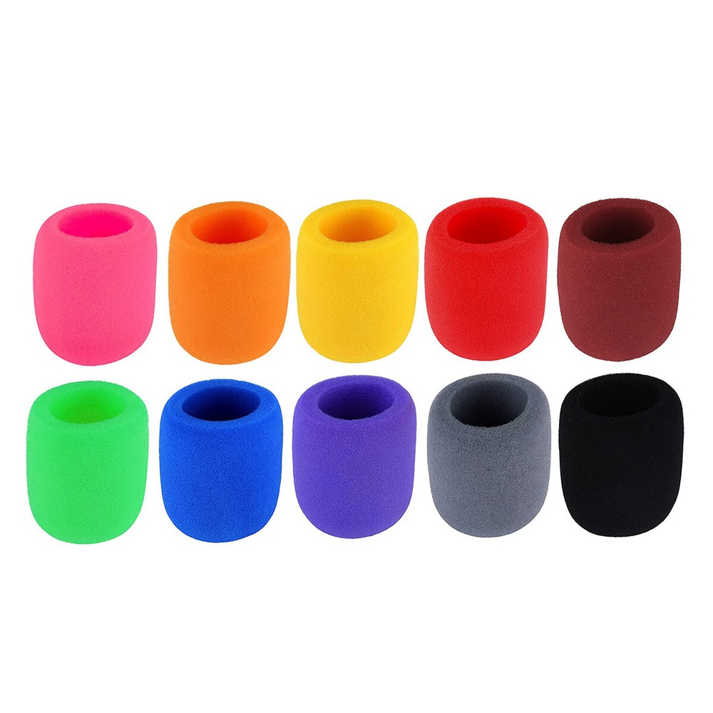 20PACK Microphone Foam Mic Sponge Ball Shape Cover Windscreen Protective Shield*