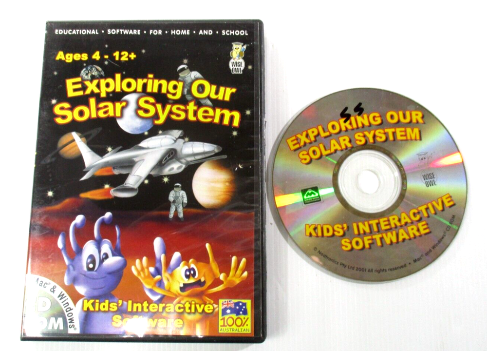 Exploring Our Solar System Kids Interactive Software CD Rom Win/MAC Nodtronics