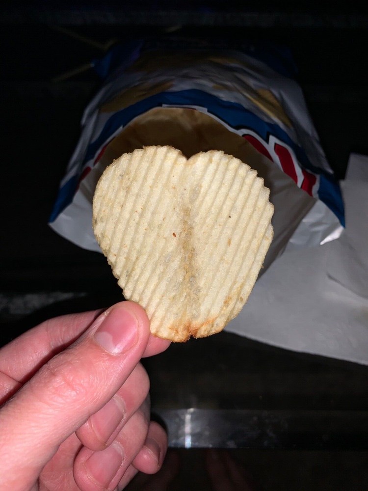 Heart shaped ruffle chip original 