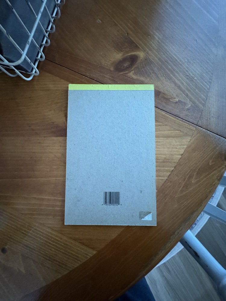 Vintage 1987 “For The Record” Notepad