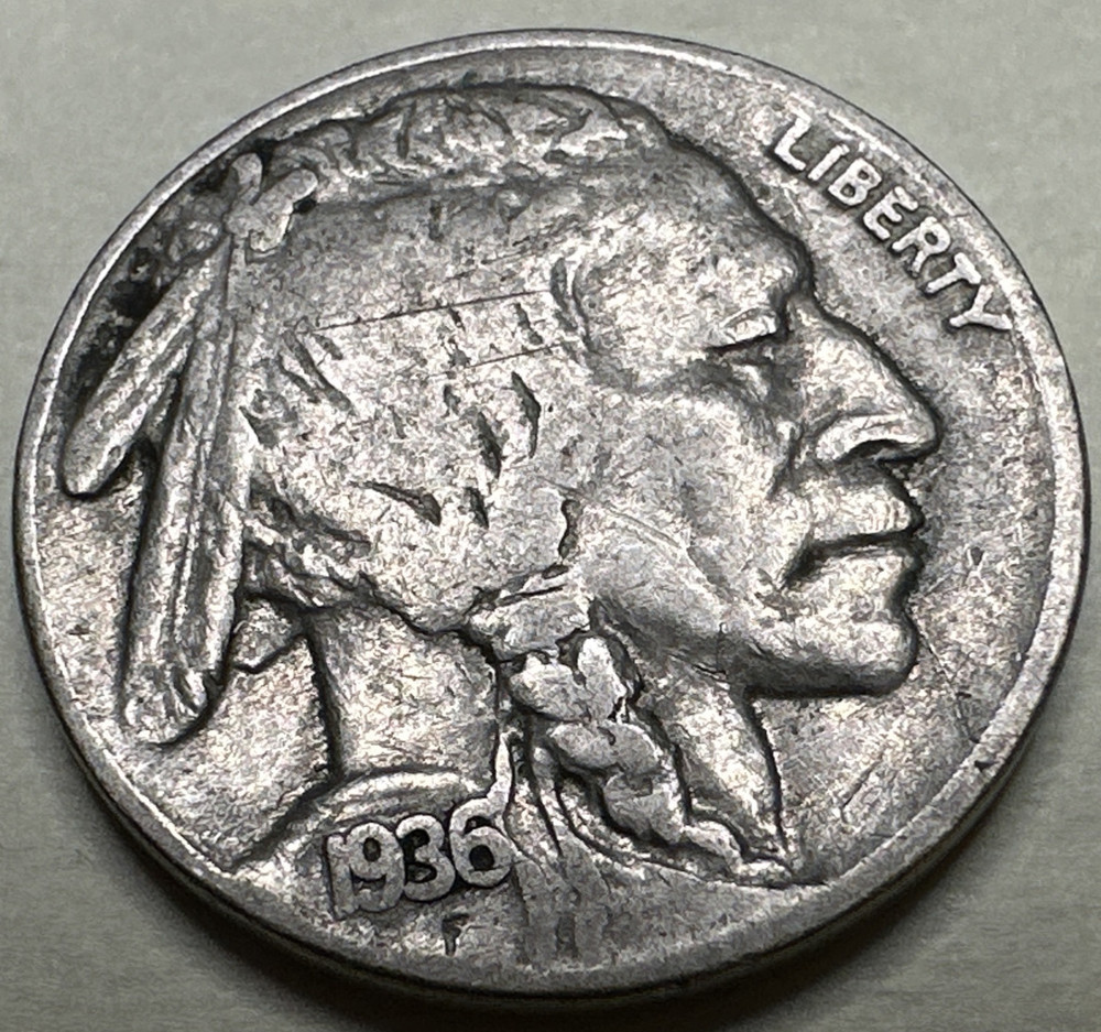 1936 Buffalo Nickel Full Date 5C 669X