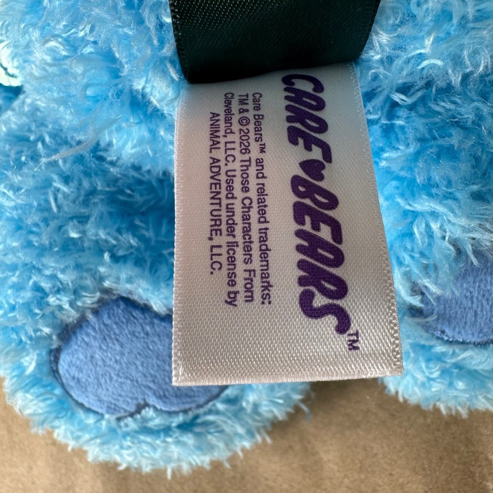 Care Bears Grumpy Bear Cupid Plush Blue NWT Valentine Wings Heart Bow
