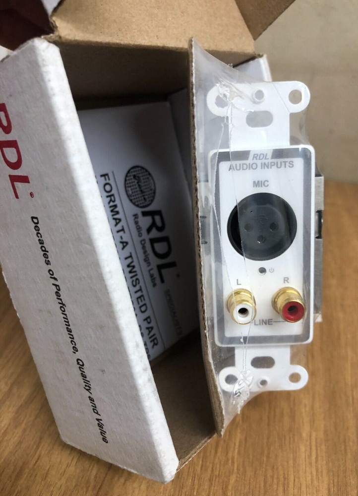 RDL D-TPS3A Active Three-Pair Sender - Twisted Pair Format-A - XLR microphone &