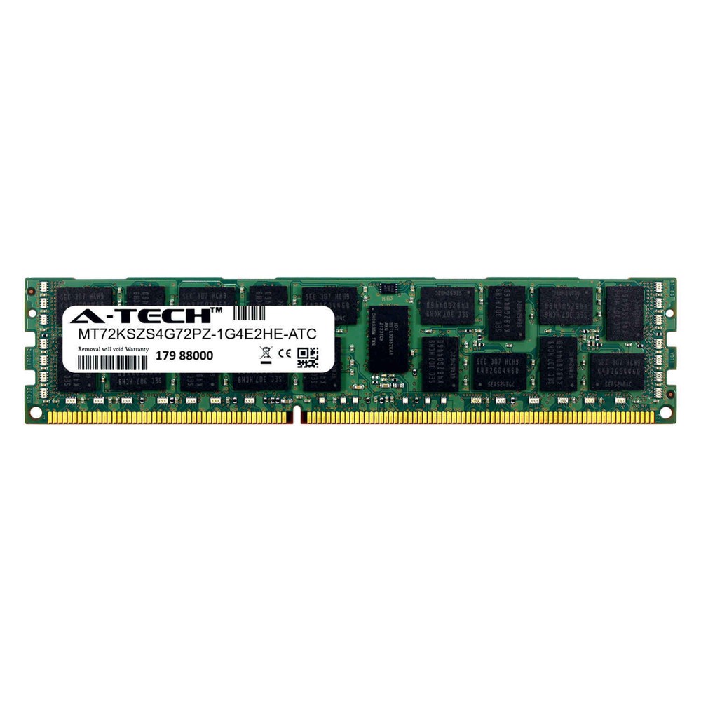 32GB PC3-10600R RDIMM Micron MT72KSZS4G72PZ-1G4E2HE Equivalent Server Memory RAM