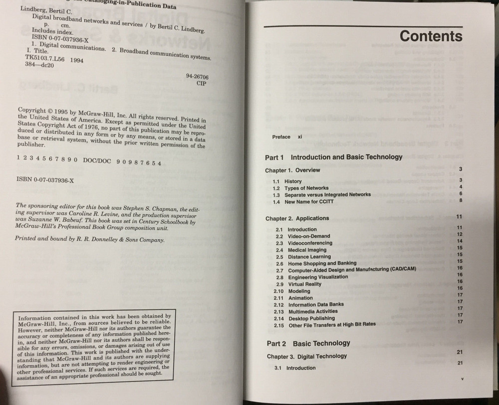 Book = Digital Broadband Networks & Services = Bertil Lindberg