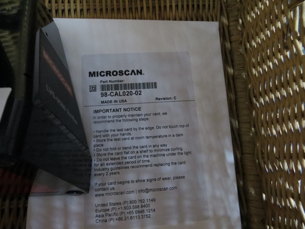 Microscan LVS-9580 (Barcode Verification System)