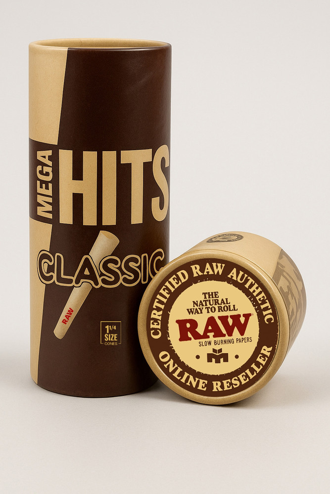 RAW Classic 1 1/4 Size Pre Rolled Cones | 100 Pack
