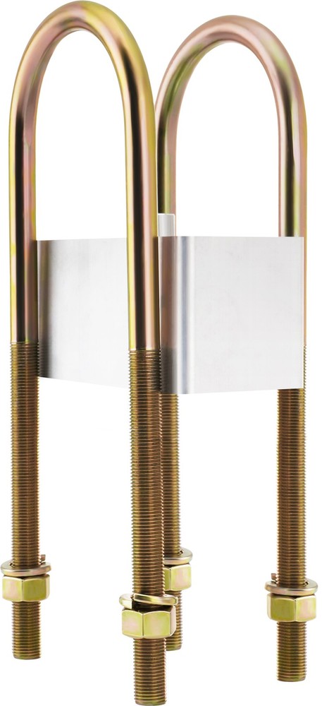 Universal Leaf Spring Lowering Block Kit 4" Drop with U-Bolts & Hardware