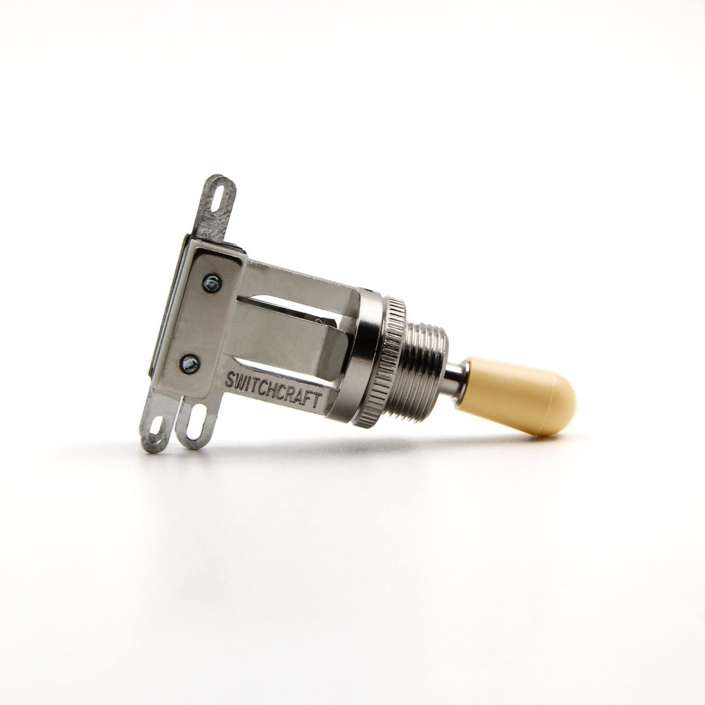 Switchcraft 3-Way Toggle Switch - Short Straight with Genuine Cream Switchcra...