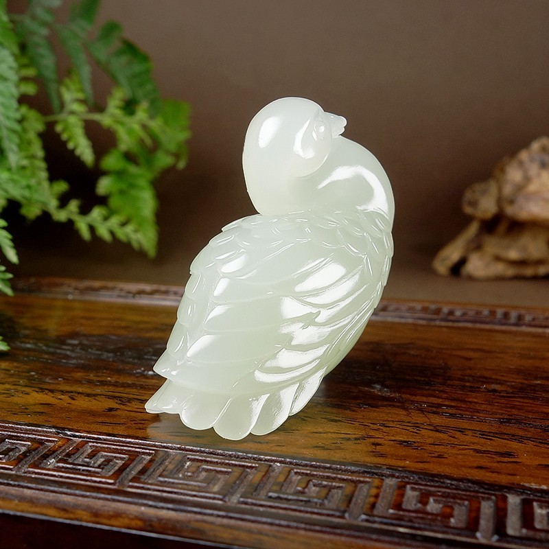 Hetian Jade Pendant - Goose CC