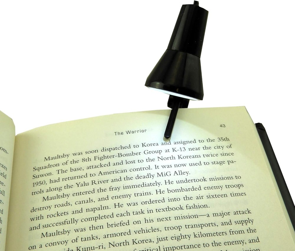 Pack of 2 LED Multi-functional Book Clip Night Lights - Adjustable Portable
