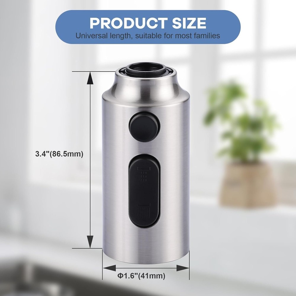 Pull Down Kitchen Faucet Sprayer Head Replacement with 9 Adapters