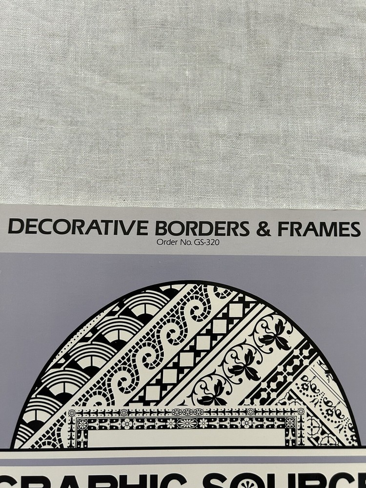 Graphic Source Clip Art Book Decorative Borders and Frames 1986, New