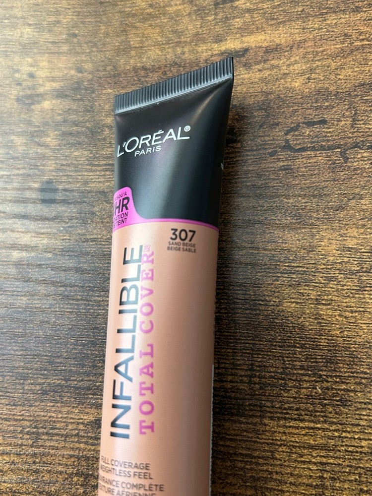 LOreal Infallible Total Cover Full Coverage Foundation 307 Sand Beige L'Oreal