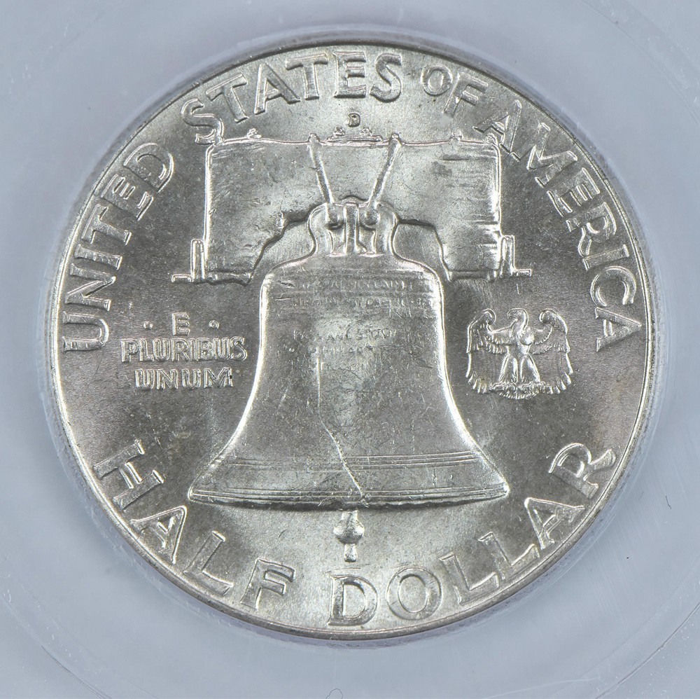 1951-D Franklin Half Dollar MS64 FBL ICG
