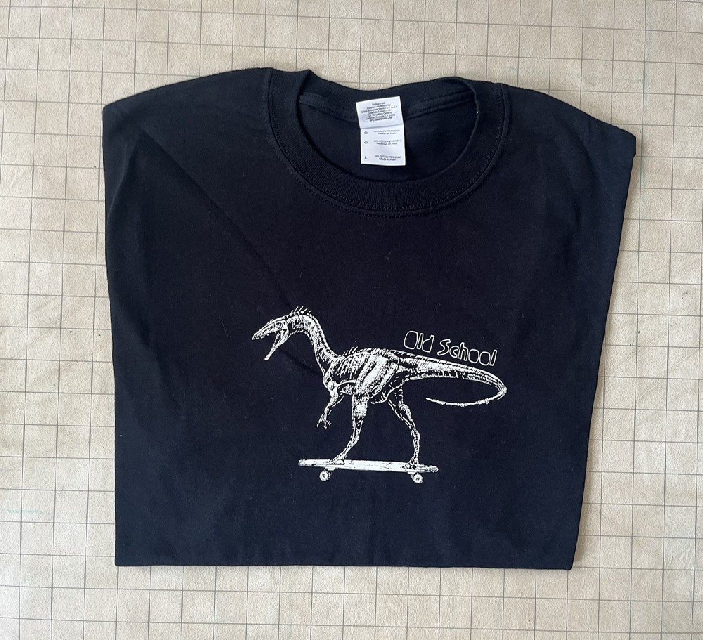 Ole School Skating Dinosaur