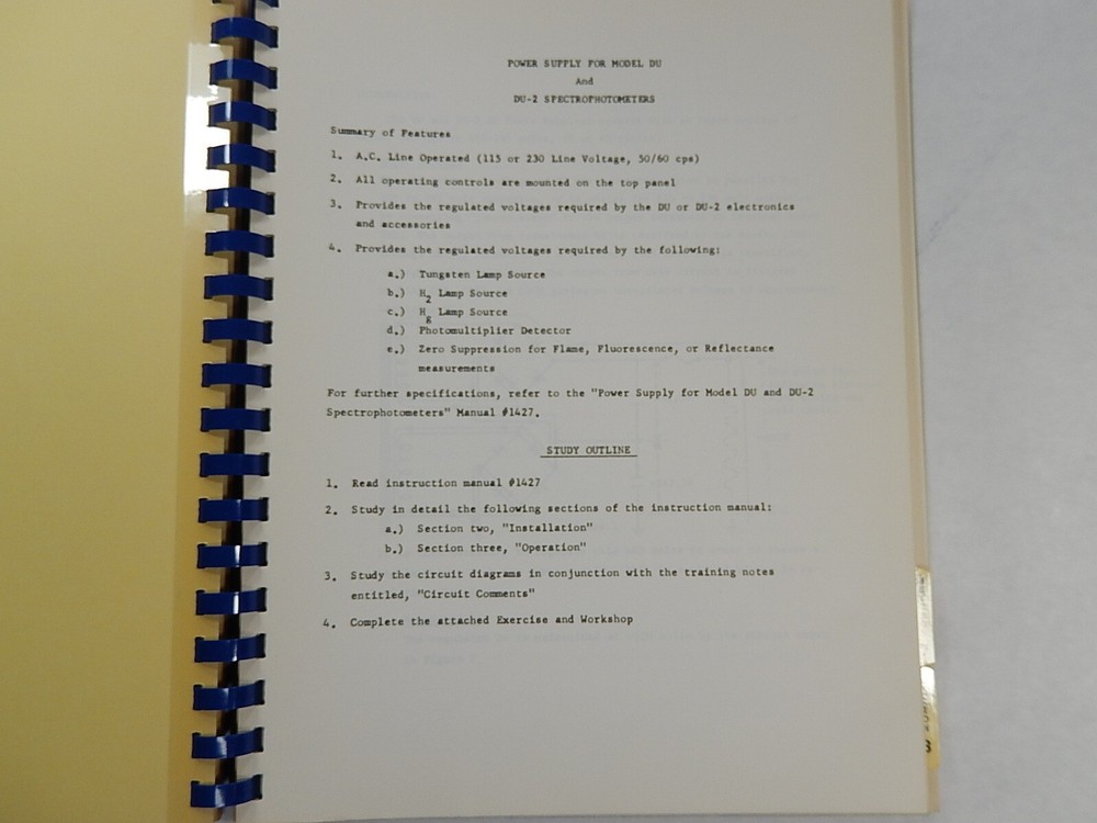 Beckman Technical Training Program by Beckman Instruments Inc.