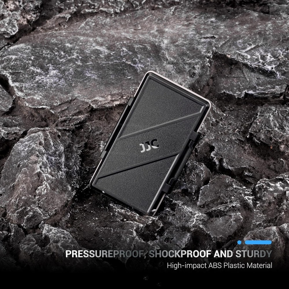 30 Slots Micro SD Card Case with Index Label, Water Resistant & Shockproof Micro