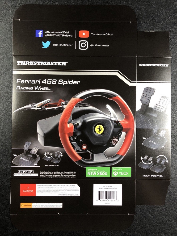 Thrustmaster PlayStation Xbox Wheel & Sticks - Store Use Display Boxes Only