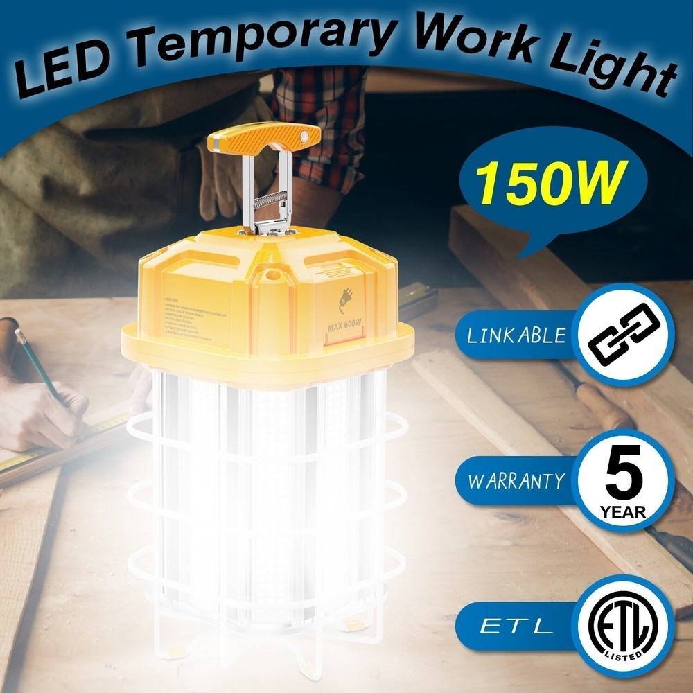 22500LM -150W LED Temporary Work Light Linkable Constructions Projects Lighting
