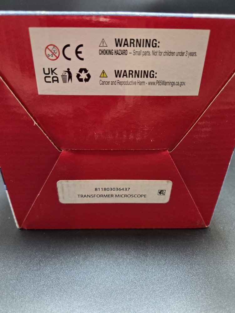 Transformers Jr. Lighted Microscope 8X Magnification New In Box