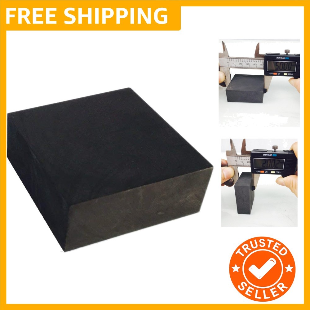 99.9% Purity Graphite Ingot Block EDM Graphite Plate Milling Surface 50MMx50M...