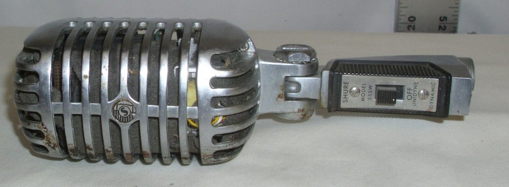 SHURE MODEL 55 SW UNIDYNE ELVIS ANTIQUE MICROPHONE