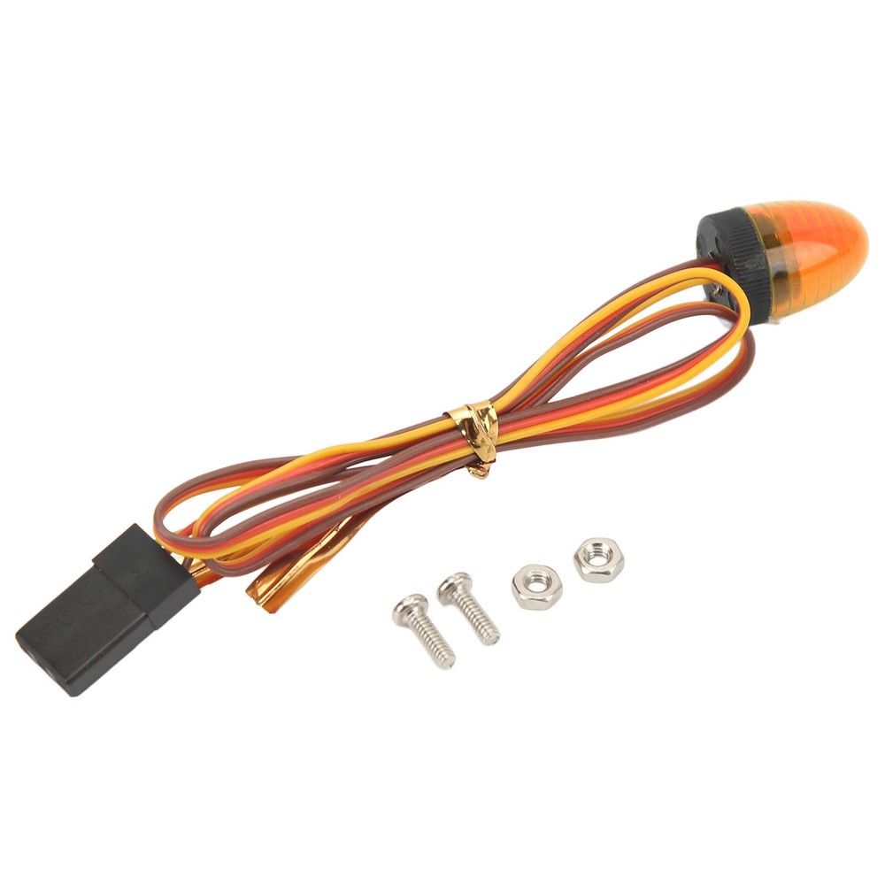 Yellow RC Car Alarming Light 5 Light Modes High Simulation Round Compact