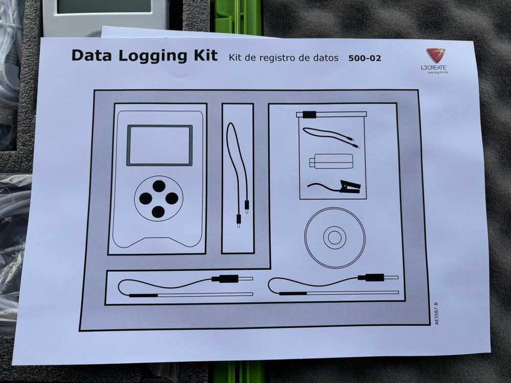 DATA HARVEST LOGGING KIT MODEL 500-02, NEW OPEN BOX!