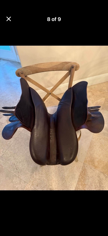 Devoucoux Biarritz Lab all purpose brown saddle 18.0in 3PC 20S32028145