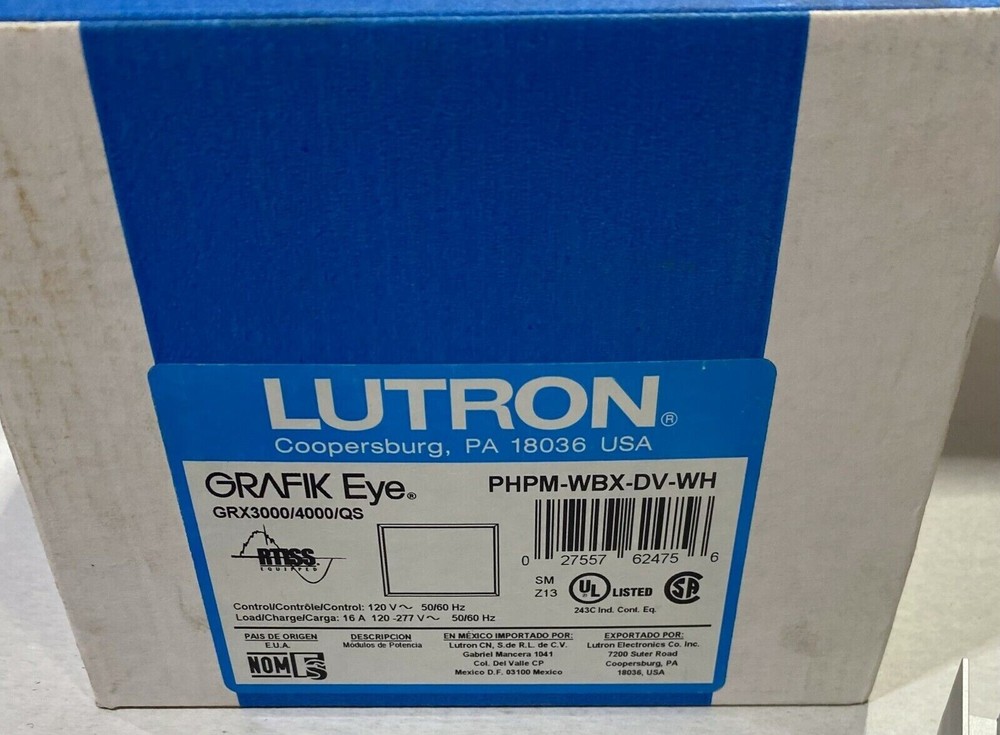 Lutron PHPM-WBX-DV-WH Phase-Adaptive Power Module Price Each - SHIP SAME DAY