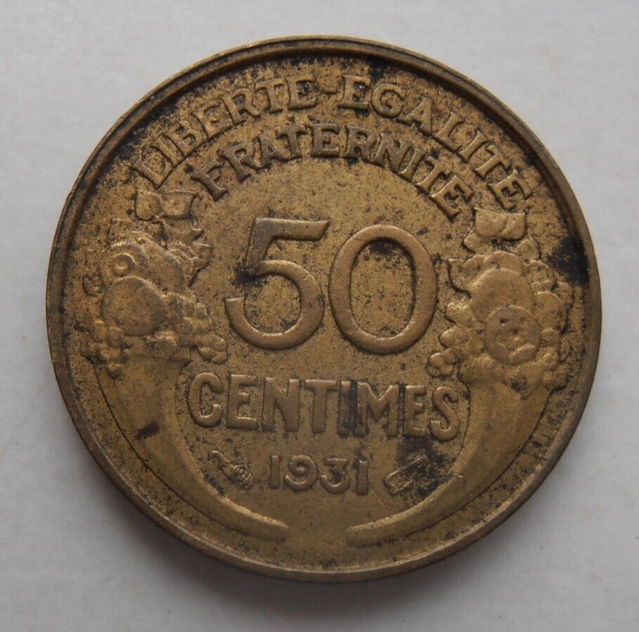 FRANCE 50 CENTIMES 1931