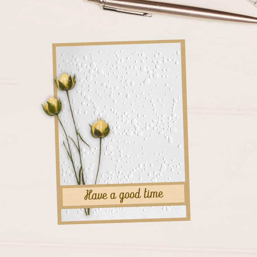 3-D Textured Impressions Background Embossing Folder, Bubble Pattern Plastic Emb