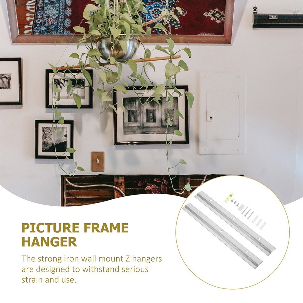 2 Sets Hanging Multiple Pictures Hangers Heavy Duty Mirror Hooks