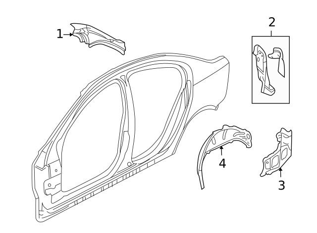 Genuine GM Tail Lamp Panel 92195890