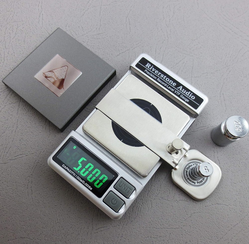 Riverstone Audio Precision Record Level Digital Turntable Stylus Force silver
